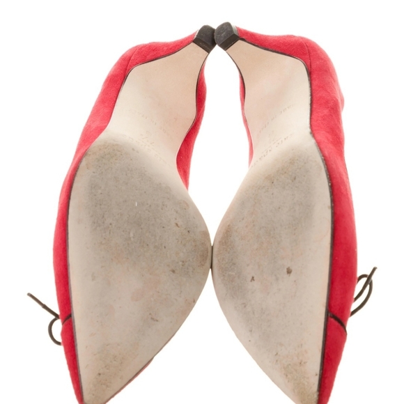 🔥HOST PICK🔥KATE SPADE Suede pointed toe red pumps 👠 - Picture 4 of 4